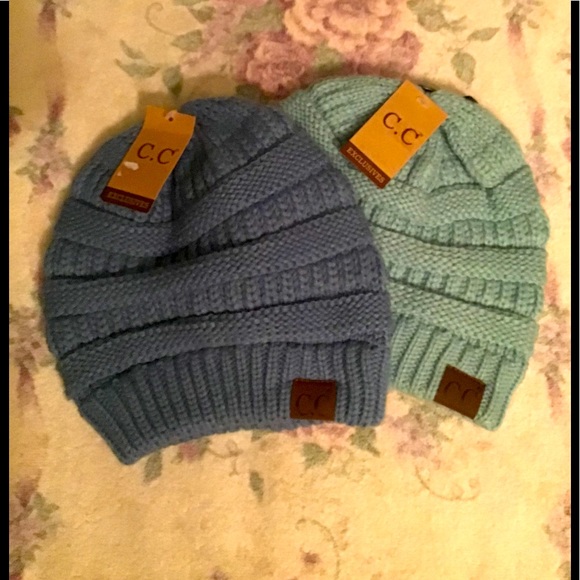 C.C Accessories - 2 Pack C.C. Beanie Knit Hats